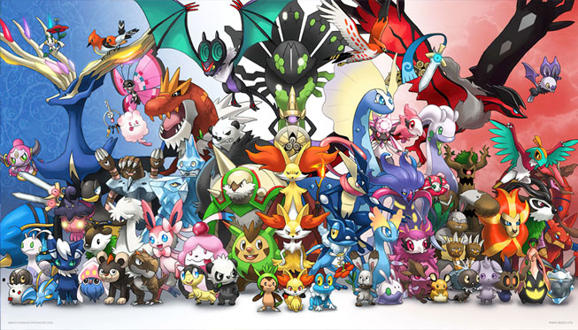 Papel pintado vinilos dibujos pokémon grupo